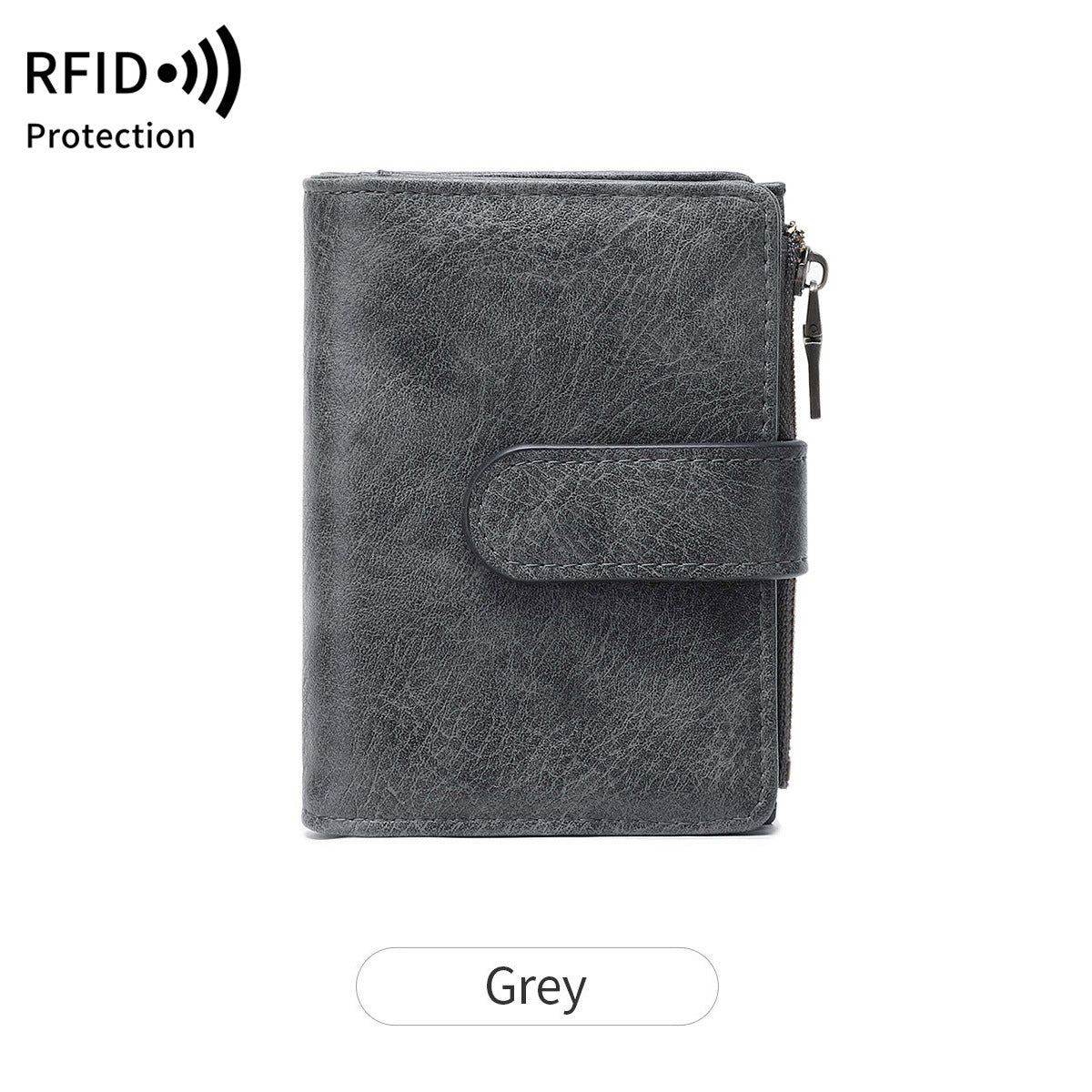 Women's Swiping Multiple Slots Simple Tri Fold Ladies Wallet