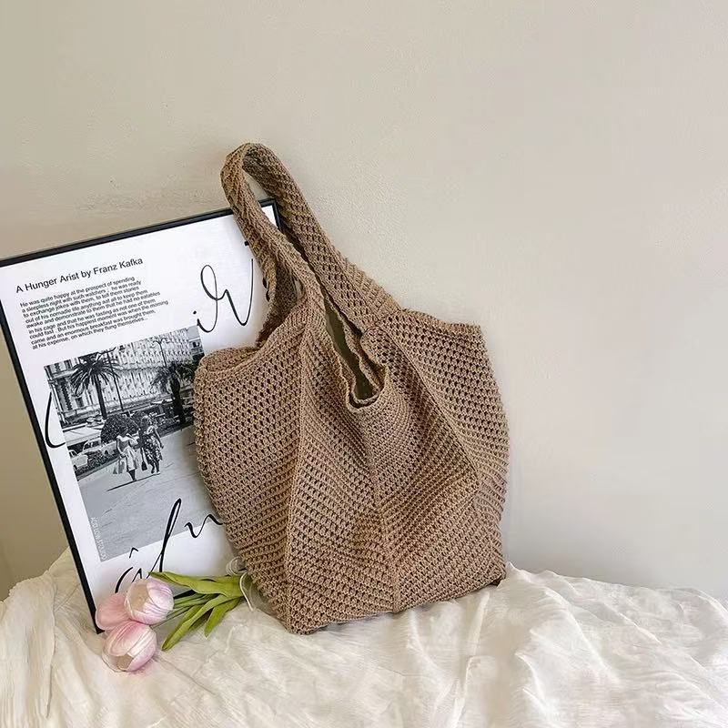 Straw Beach High Sense One Female Woven Large Capacity Women's Shoulder Bag