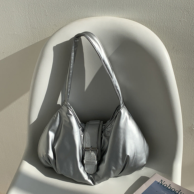 Korean Style Pleated Sier Cotton Filling Bags