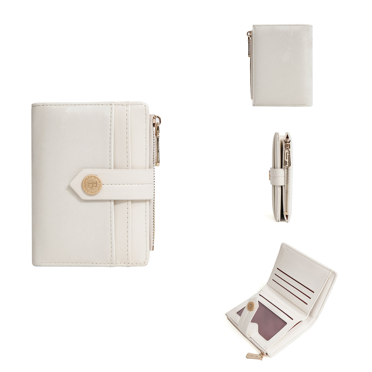 Attractive Integrated High-grade Short Style Zipper Purses