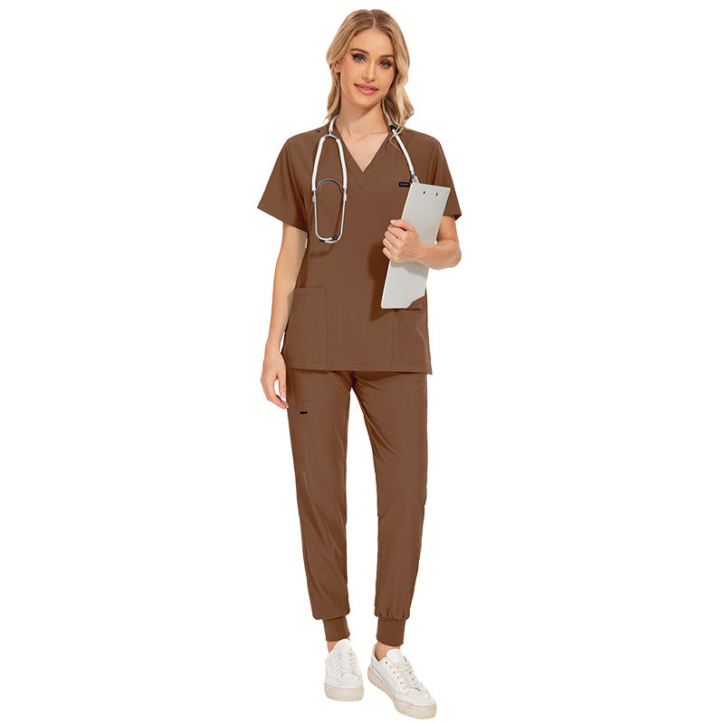 Color Fruit Green Short-sleeved Nurse Jogging Uniform