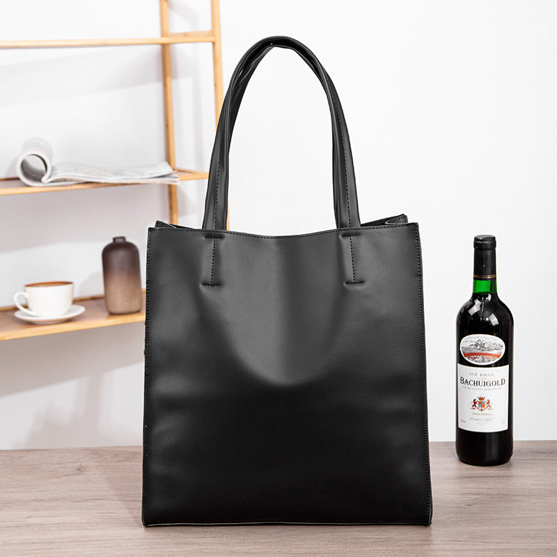 Men's Crazy Horse Leather Fashion Medium Hand Men's Handbags