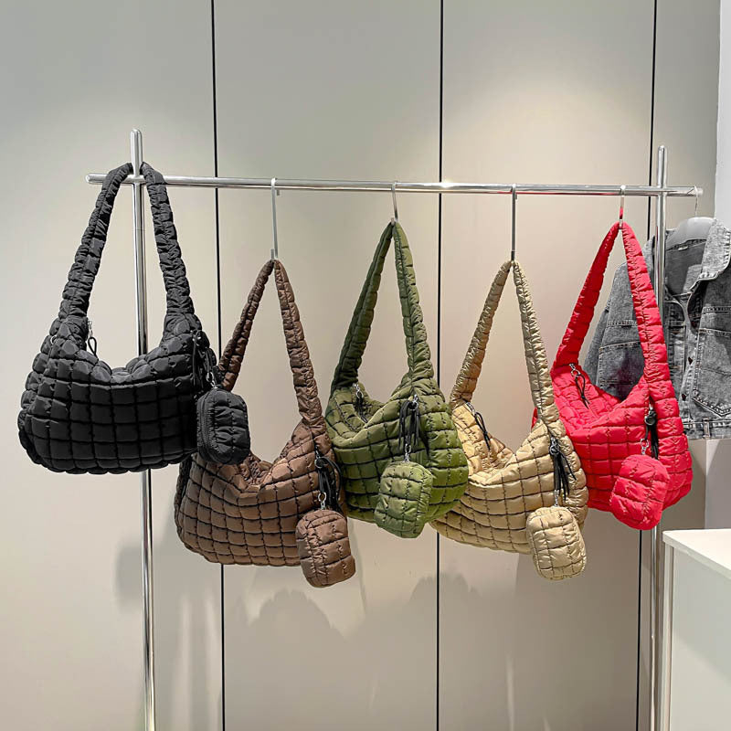 Women's Cloud Fashion Dumpling Large Capacity Down Shoulder Bags