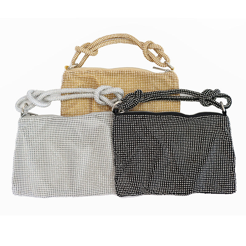 Dinner Handmade Double Rhinestone Banquet Full Evening Bags