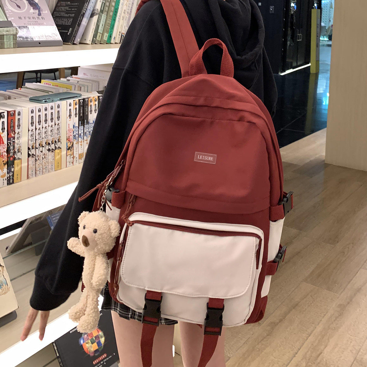 Style Cute Korean High Junior Primary Grade Three Elementary School Students' Schoolbags