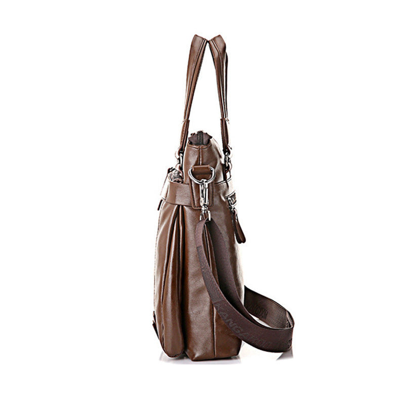 Men's Vertical Large Capacity Business Public Computer Men's Briefcases