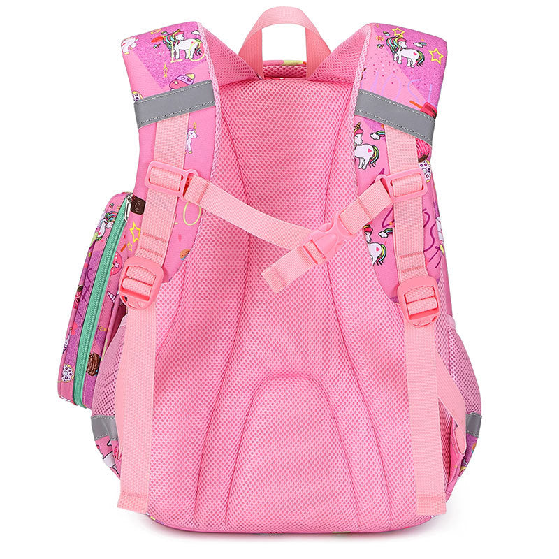 Primary Burden Relief Spine Protection Unicorn First-class Cartoon Elementary School Students' Schoolbags