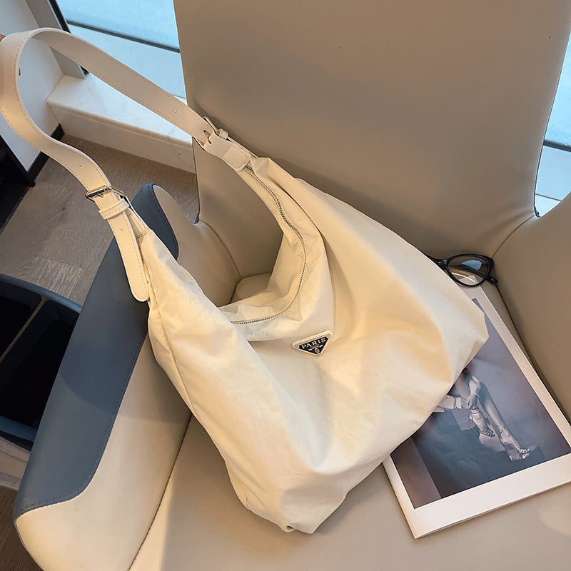 Women's Capacity Commuter Fashion Underarm Canvas Big Crossbody Bags