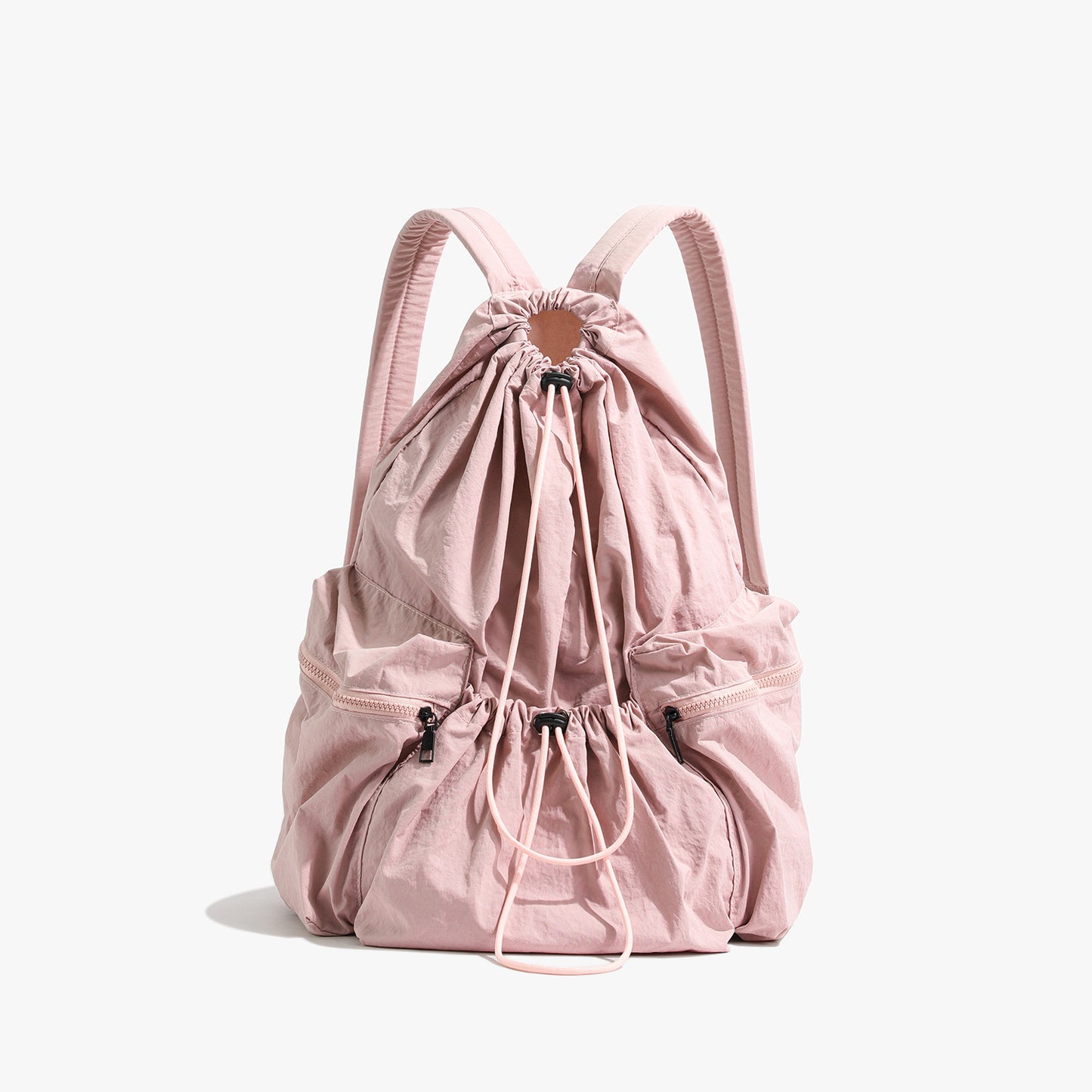 Leisure Artistic Canvas Fashionable Pleated Nylon Backpacks