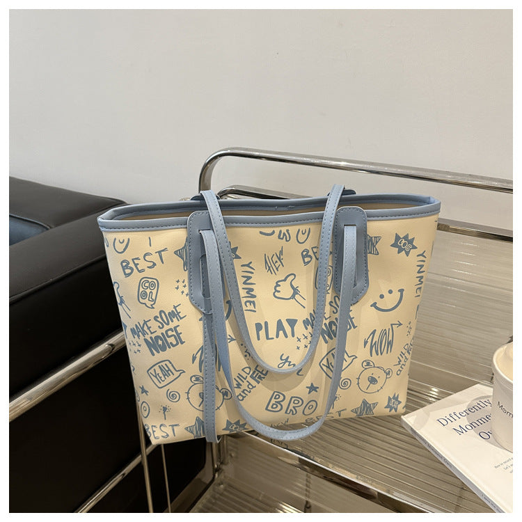 Commuter Large Capacity Personality Trendy Pendant Summer Popular Women's Shoulder Bag