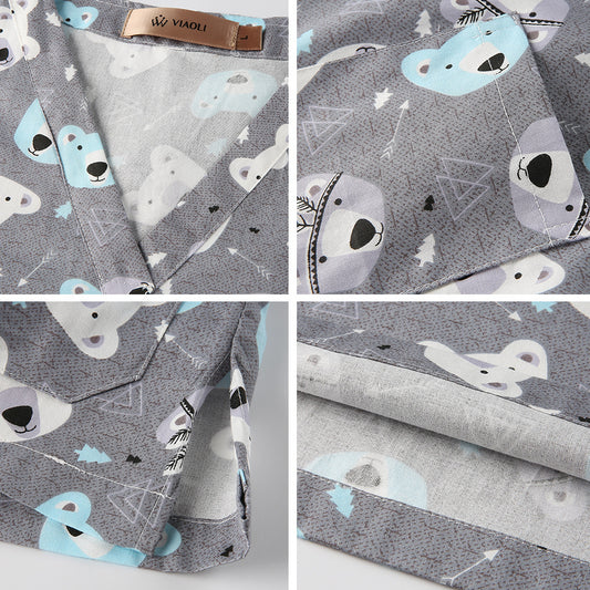 Women's Cartoon Print Surgical Gown Cloth For Uniform