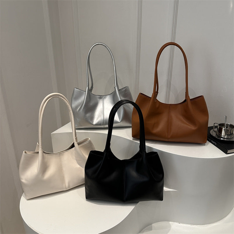 Design Beautiful Retro Winter Solid Color Large Capacity Western Style Bags
