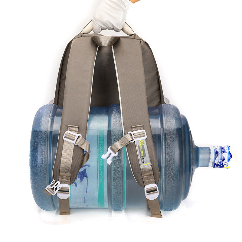 Women's Large Capacity Chinese Black Stain Resistant Middle School Students' Schoolbags