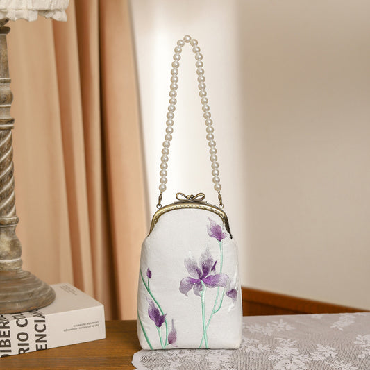 Quiet Embroidered Ancient Style Cheongsam Banquet Handbags