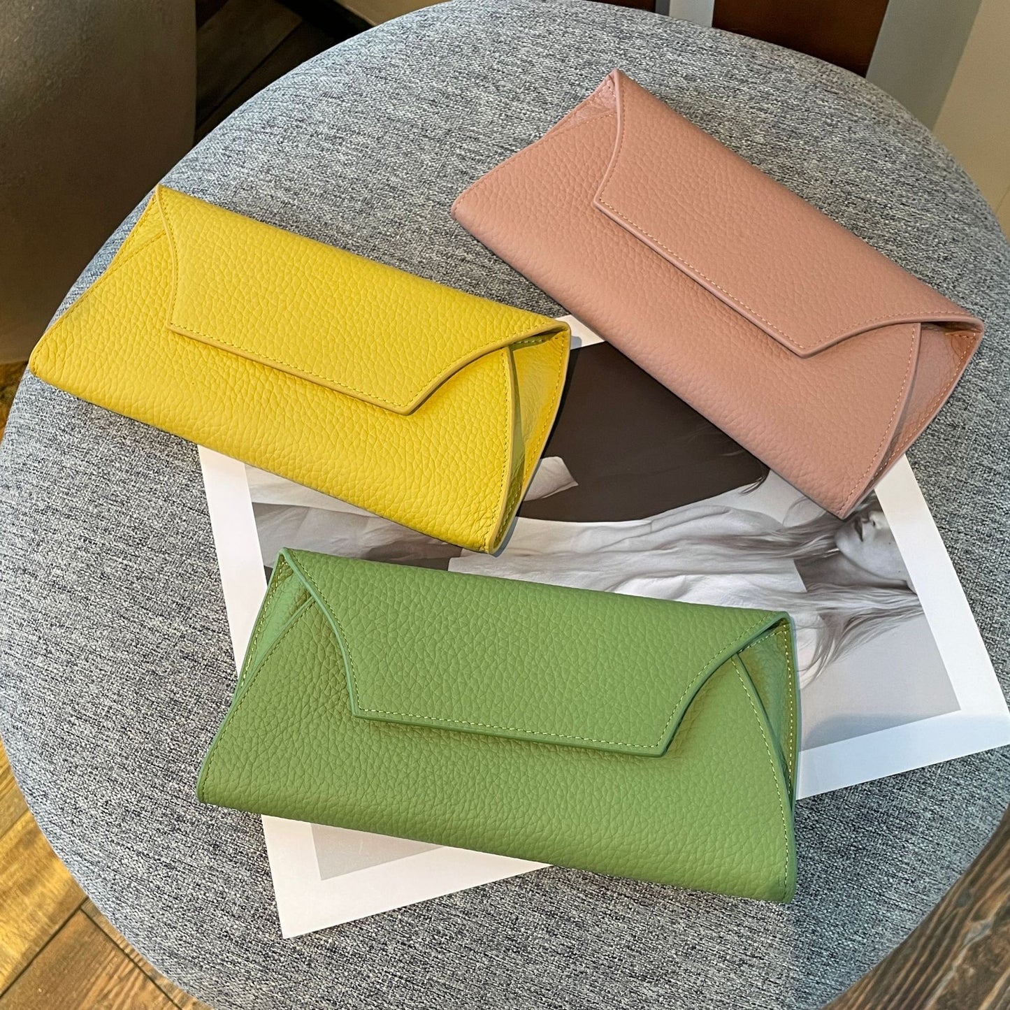 Women's Genuine Leather Niche Design Simple First Ladies Wallets