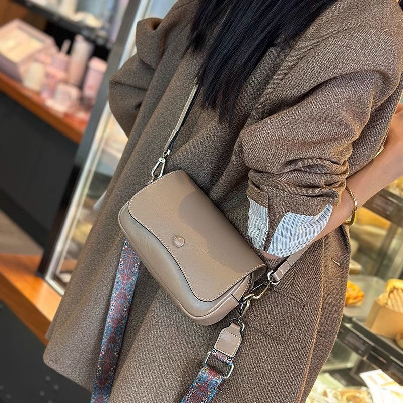Women's Autumn Genuine Leather Strap Niche Fashion Women's Shoulder Bag