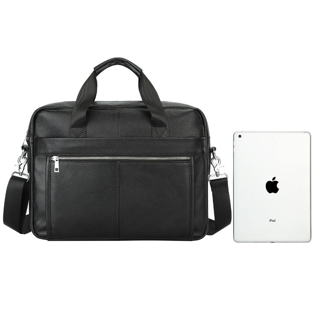 Men's Business Computer Top Layer Leather Bags