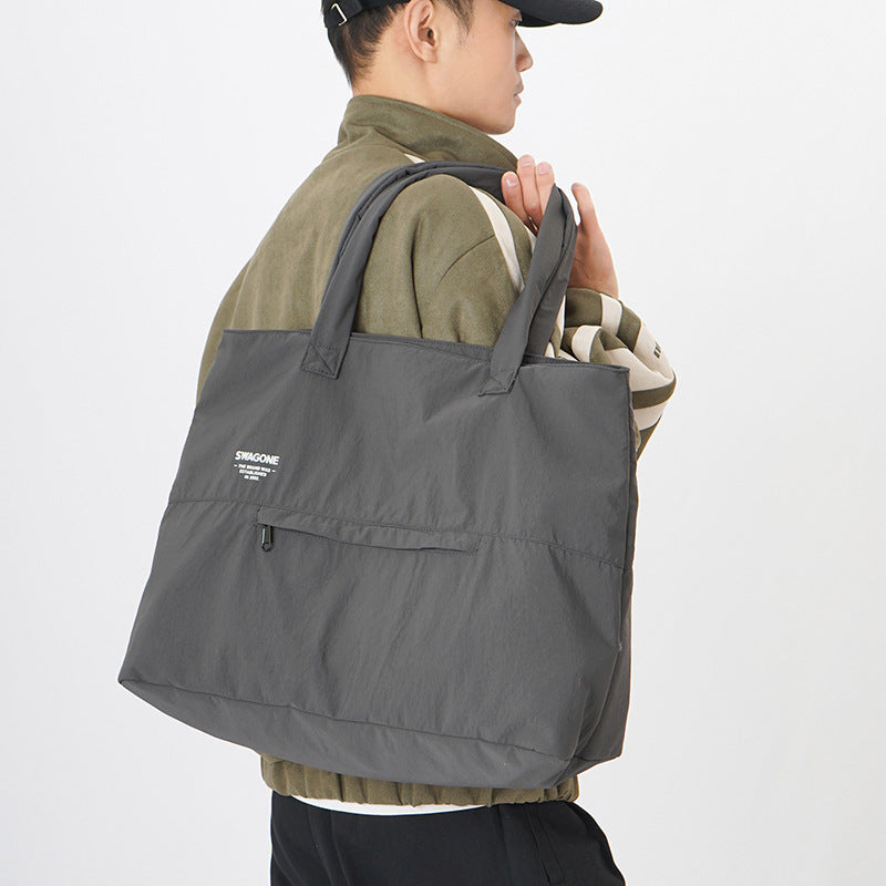 Women's & Men's & Simple Waterproof Lightweight Large Capacity Storage Commuter Men's Shoulder Bags