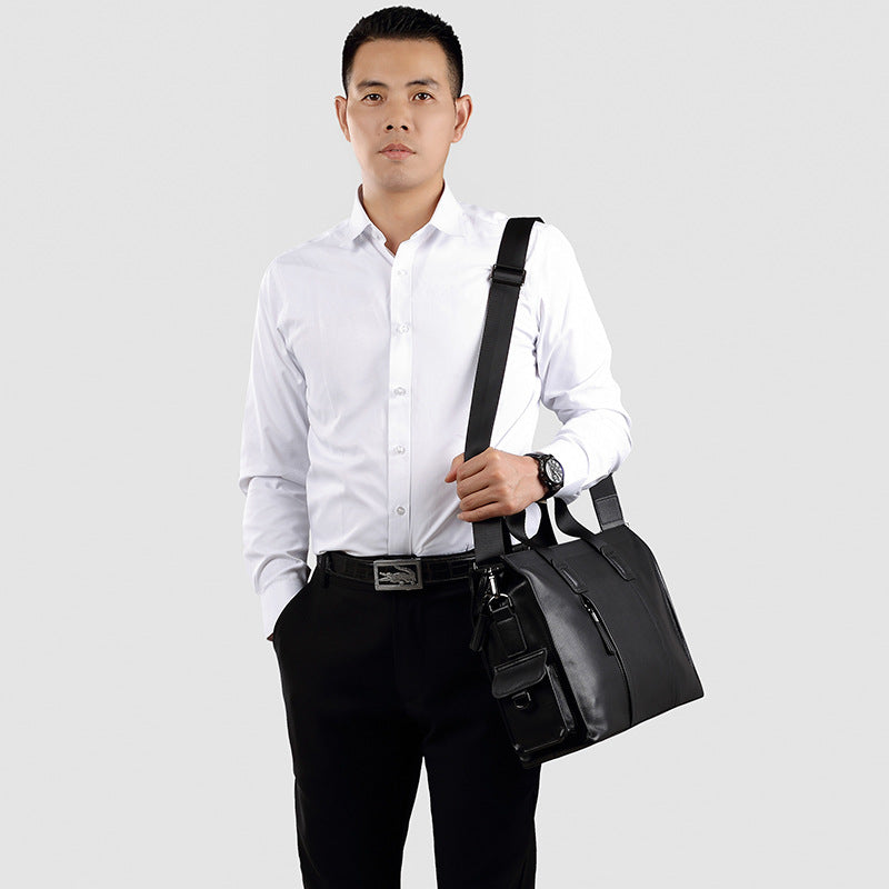 Men's Leather For Cow Computer Business Large Men's Handbags