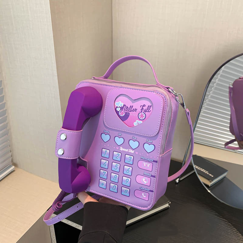 Mobile Fashion Portable Eccentric Personality Cartoon Bags