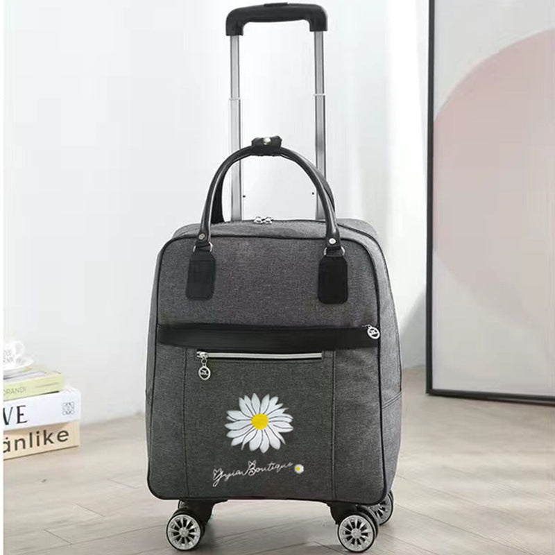 Can Back Female Hand-held Cute Large Capacity Draw-bar Travel Bags