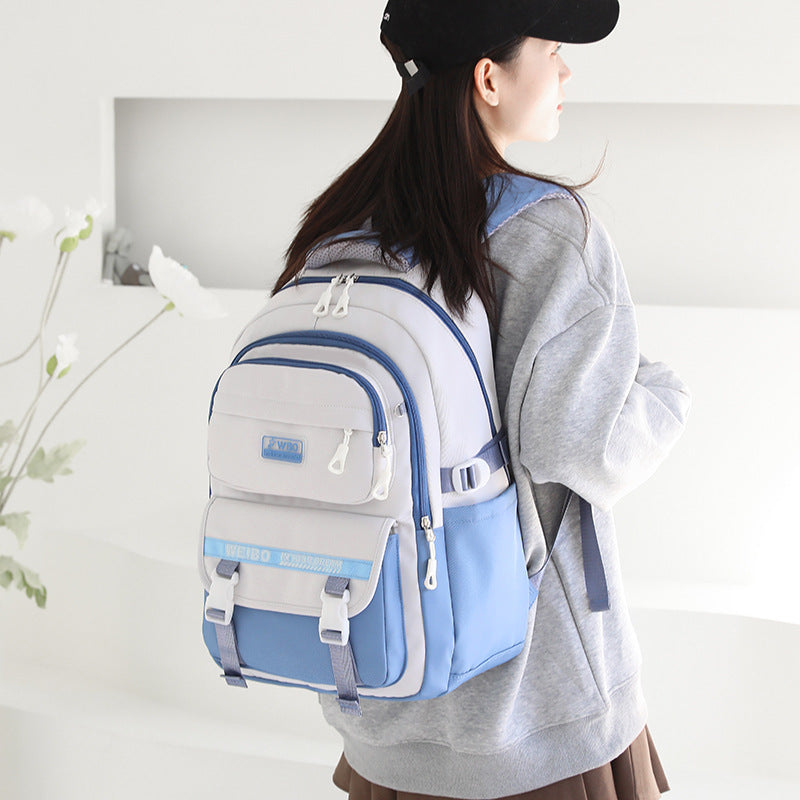 Slouchy Trendy Female Good-looking Large Capacity Middle School Students' Schoolbags