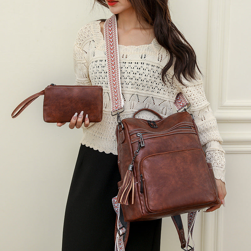 Women's Elegant Lightweight Retro Large Capacity Backpacks