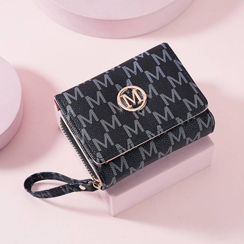 Women's Short Boom Three Fold Fashion Simple Purses