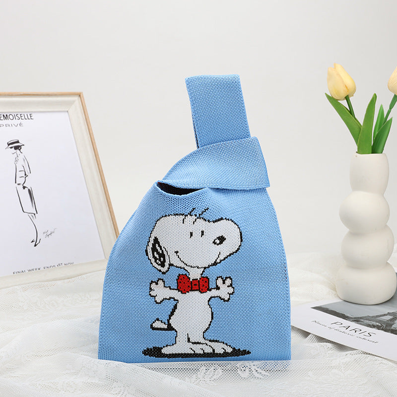 Cool Women's Knitted Cute Cartoon Woven Bags