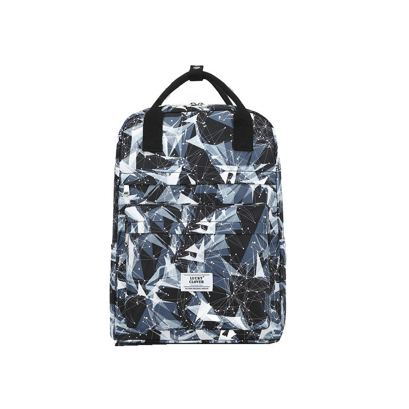 Men's Waterproof Floral Print Fresh Computer Schoolgirl Backpacks