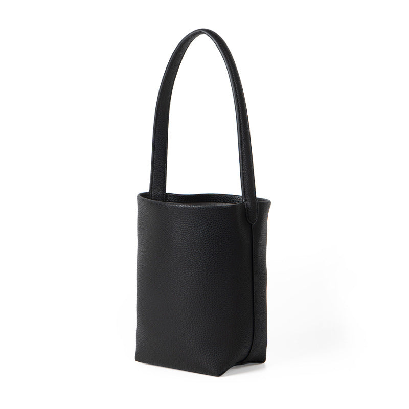 Niche Design Advanced Texture Soft Leather Litchi Pattern Shoulder Bags