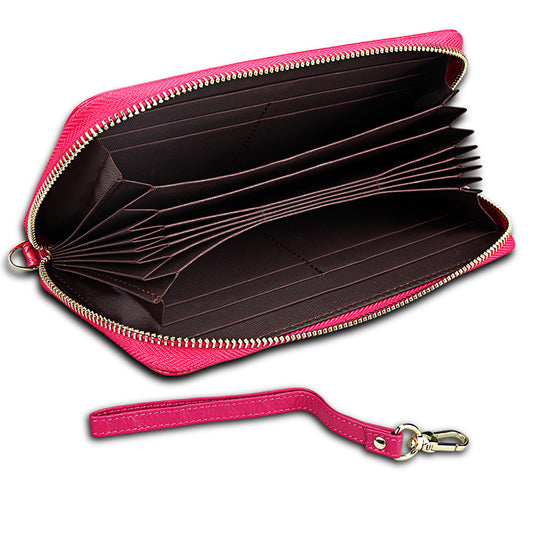 Women's Genuine Leather Long High-grade Short Ladies Wallets