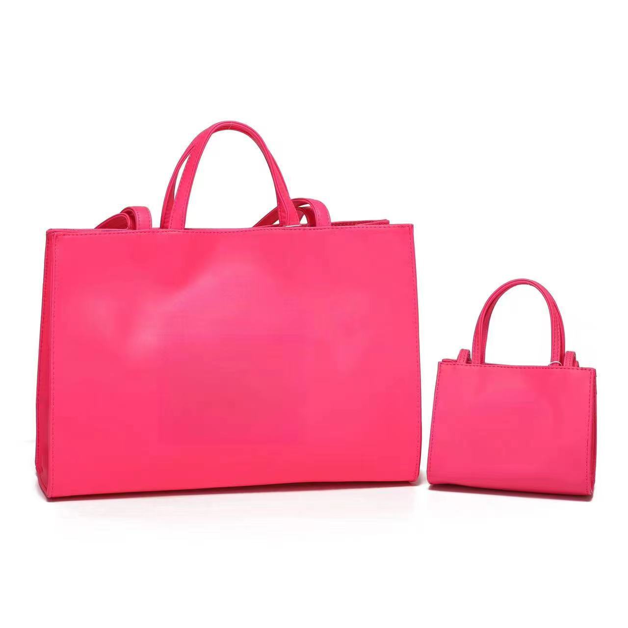 Size Upgraded Fabric Soft Leather Embossed Tote Bags