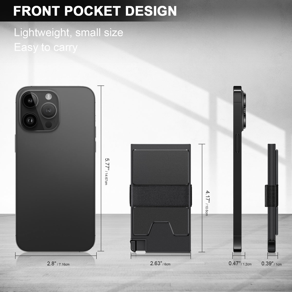 Men's Aluminum Alloy Box Elastic Band Metal Men's Wallet