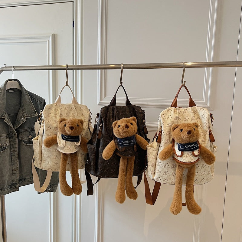 Summer Large Capacity Fashion Cute Bear Backpacks