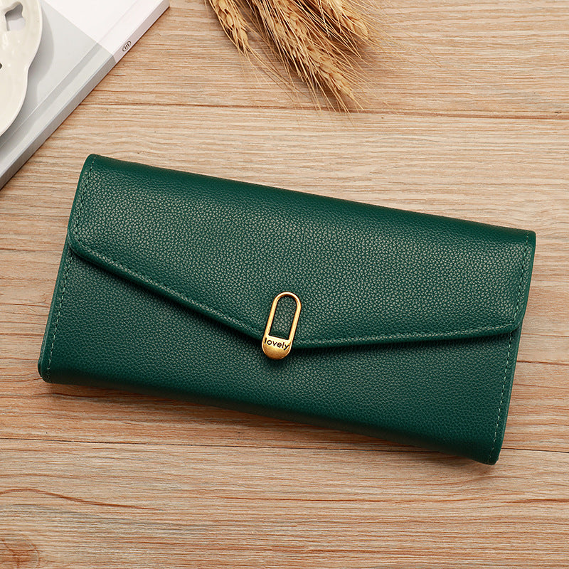 Women's Large Capacity Multifunctional Clutch Zipper Hasp Bags