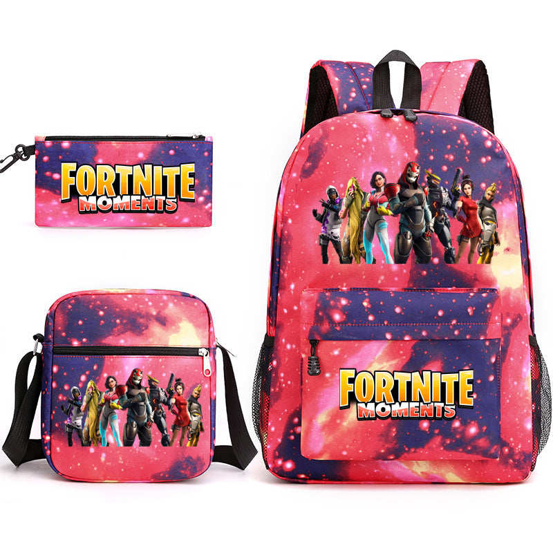 Durable Leo Massey Peripheral Printed Pencil Middle School Students' Schoolbags