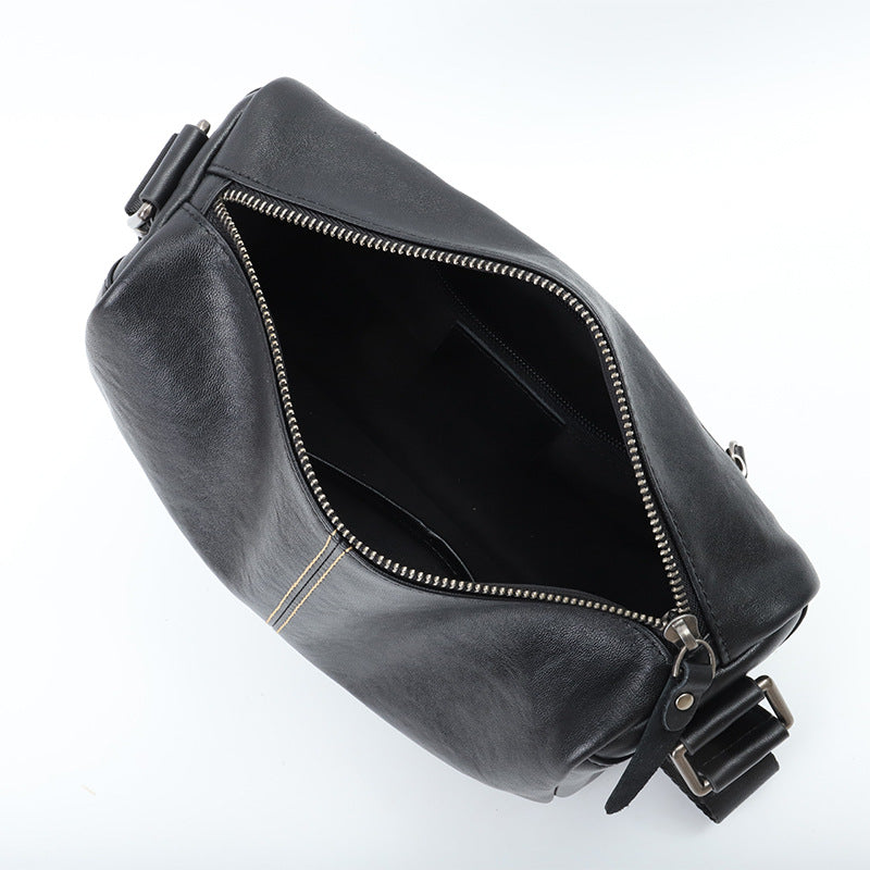 Men's Genuine Leather Fashion Waterproof Horizontal Korean Men's Messenger Bags