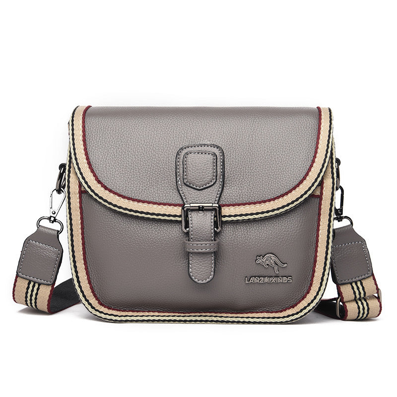 Women's Kangaroo Fashionable Korean Style Soft Leather Crossbody Bags