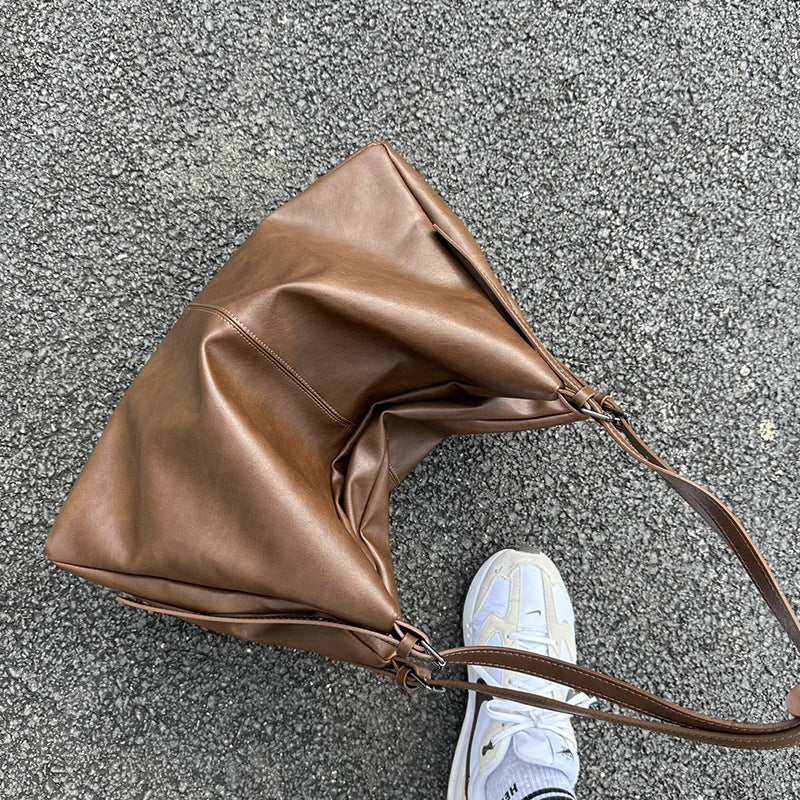 Women's Ge Big Vegetable Tanned Idle Style Tote Bags