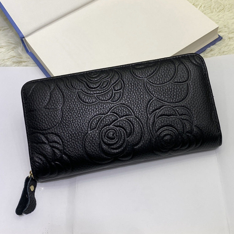 Men's Leather First Layer Cowhide Lady's Mobile Ladies Wallet