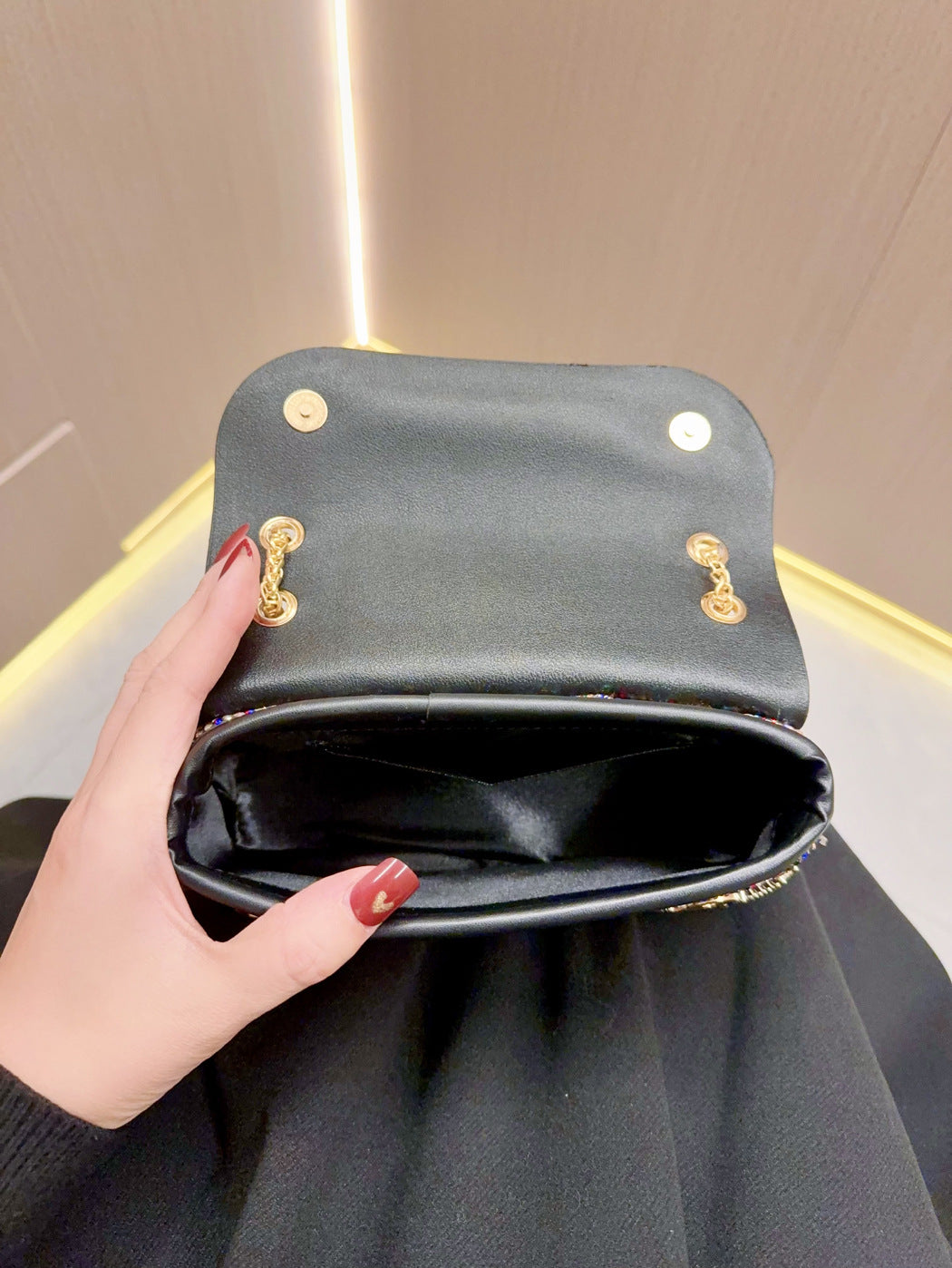 Slouchy Banquet Chain Hand Fashion Team Evening Bags