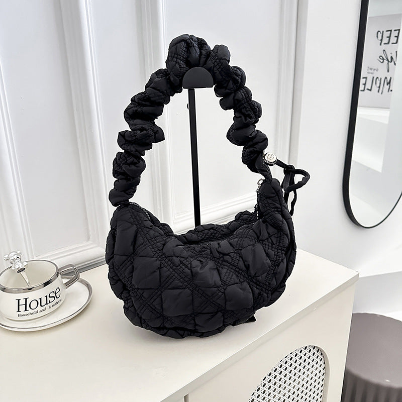 Pleated Cloud Bubble Underarm Lightweight Dumpling Women's Shoulder Bag
