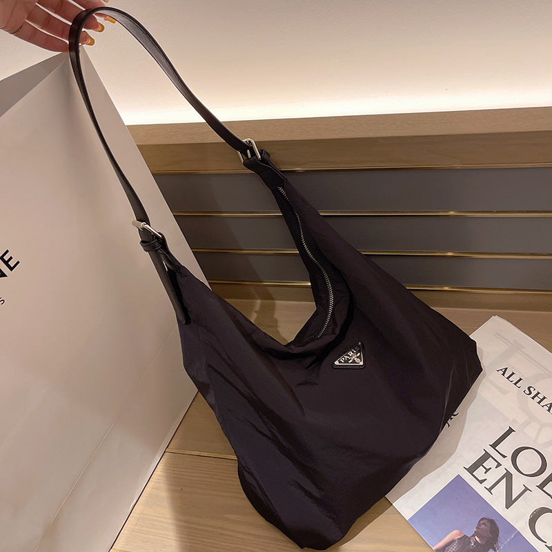 Women's Capacity Commuter Fashion Underarm Canvas Big Crossbody Bags