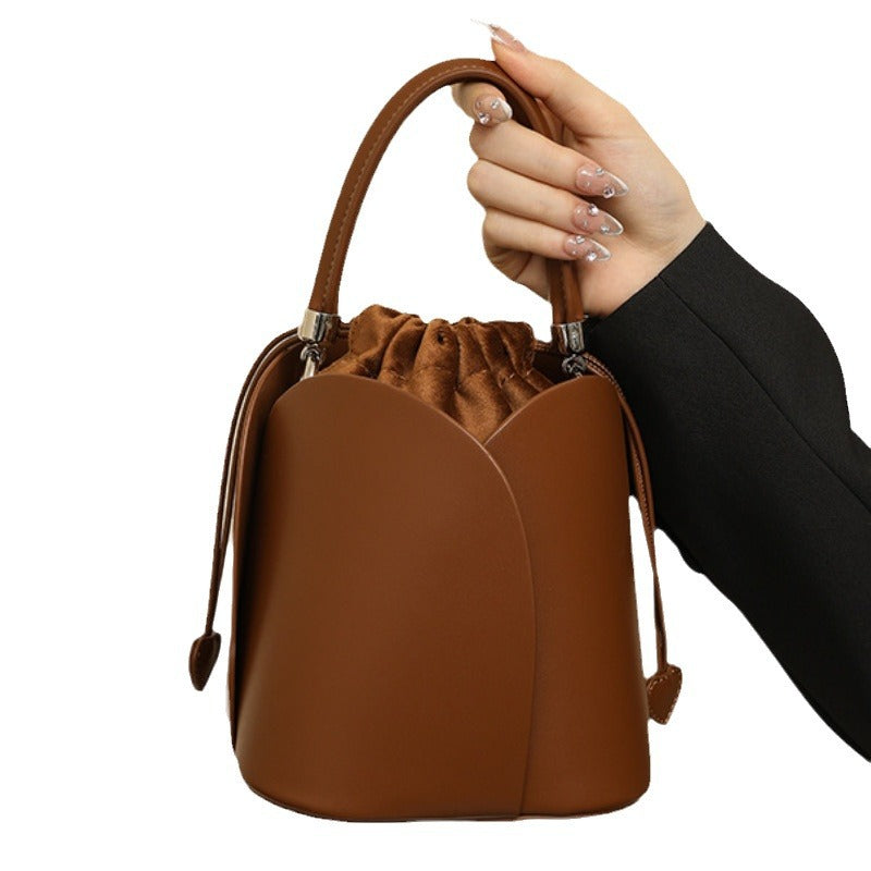 Women's Beautiful Versatile Vegetable Basket Cylinder Bags