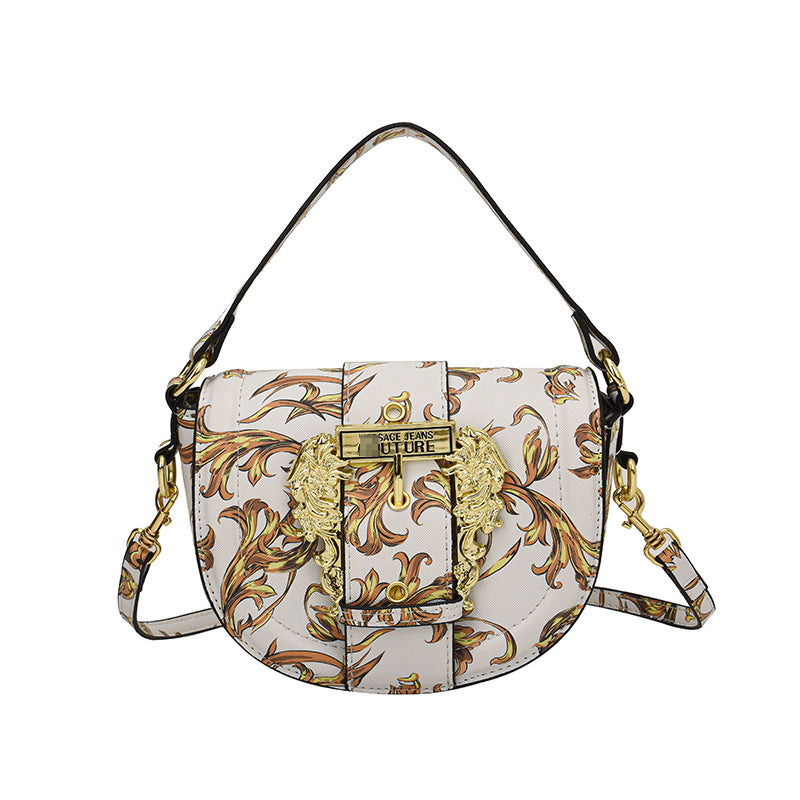 Simple Korean Style Saddle Lady's Advanced Shoulder Bags