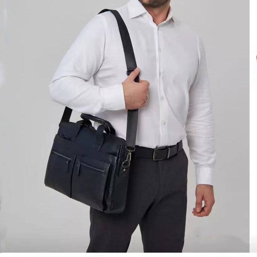 Men's Leather For Cow Computer Business Large Men's Briefcases