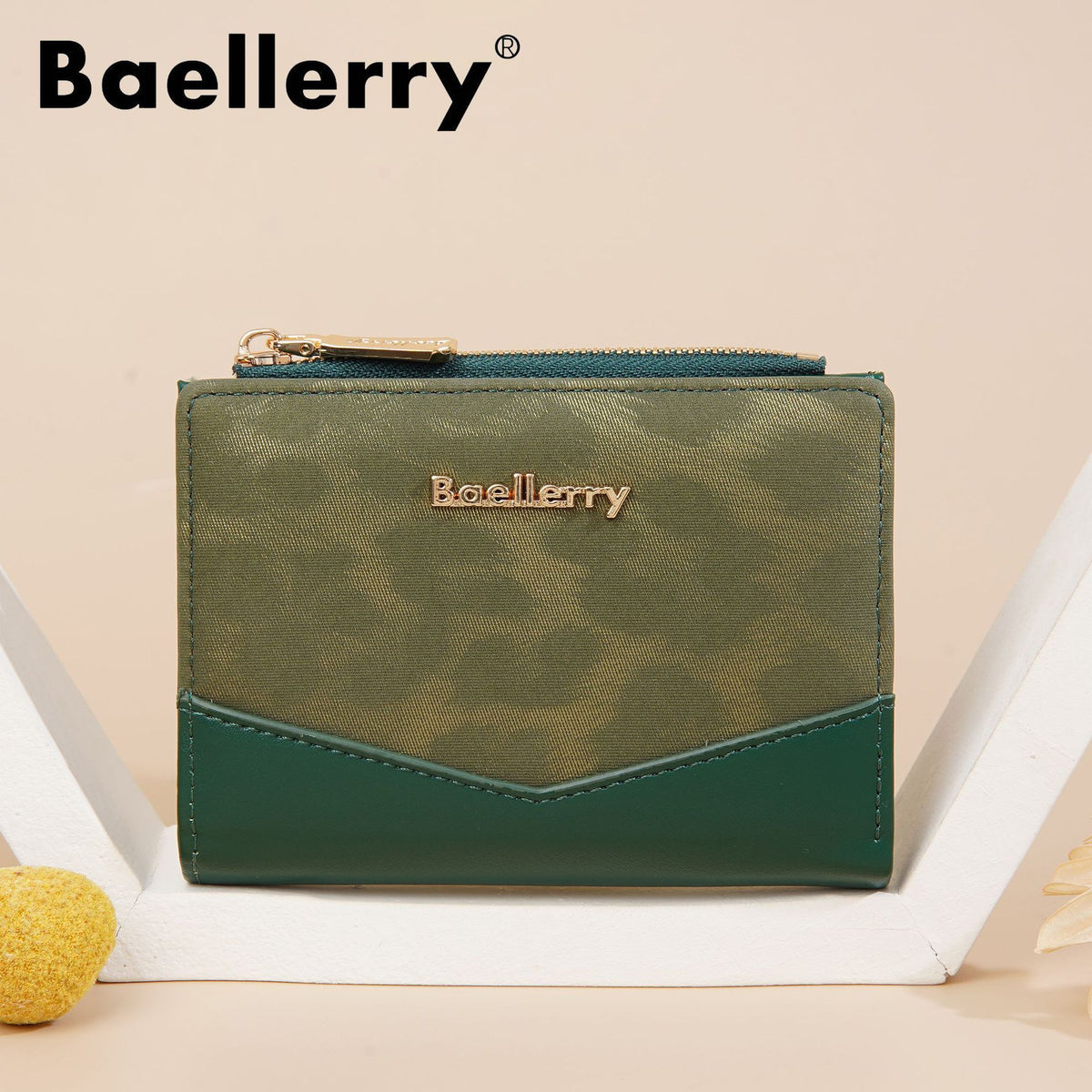 Women's Short Simple Multiple Slots Two Fold Ladies Wallet