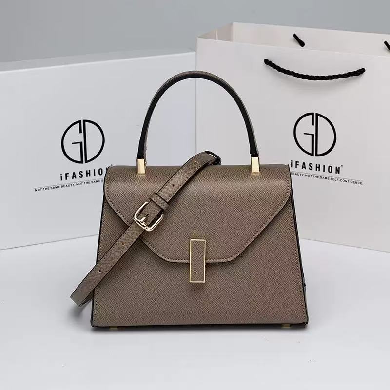 Women's Elegant Solid Color Palm Print Kelly Women's Shoulder Bag