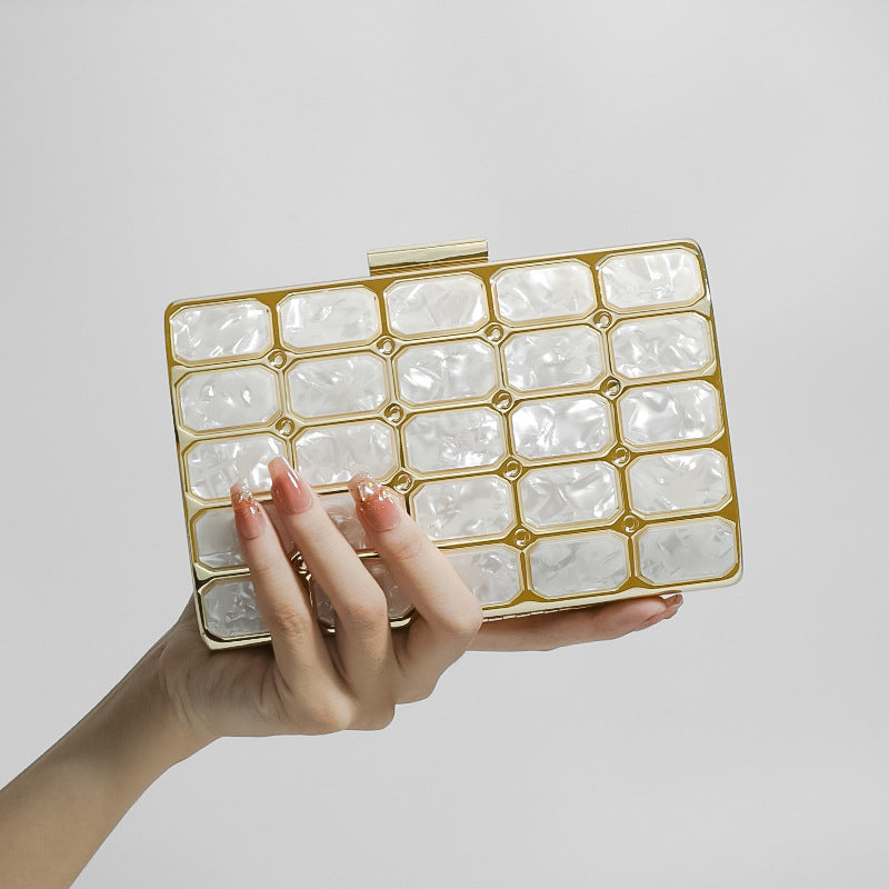 Women's Banquet Dress Dinner Fan Fashion Acrylic Evening Bags